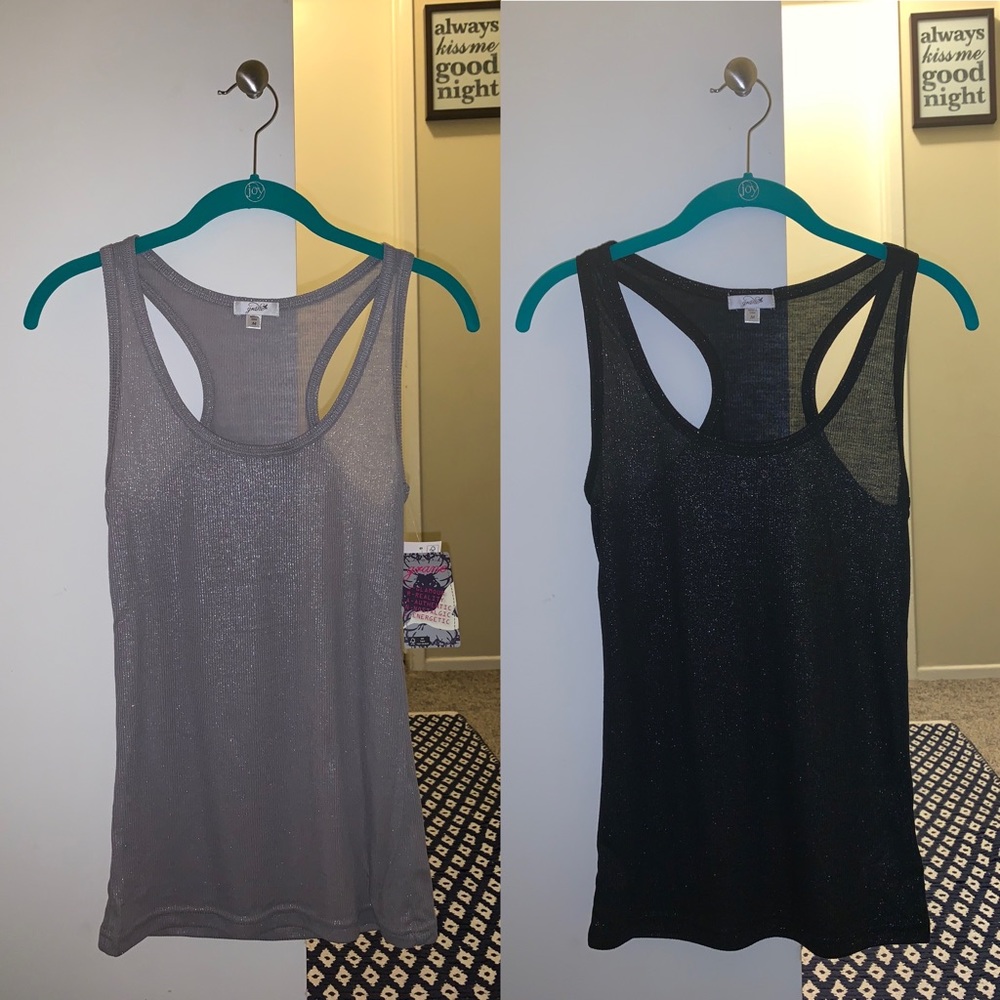 Bundle - Junior’s Grane Shiny Racerback Tanks (x2)